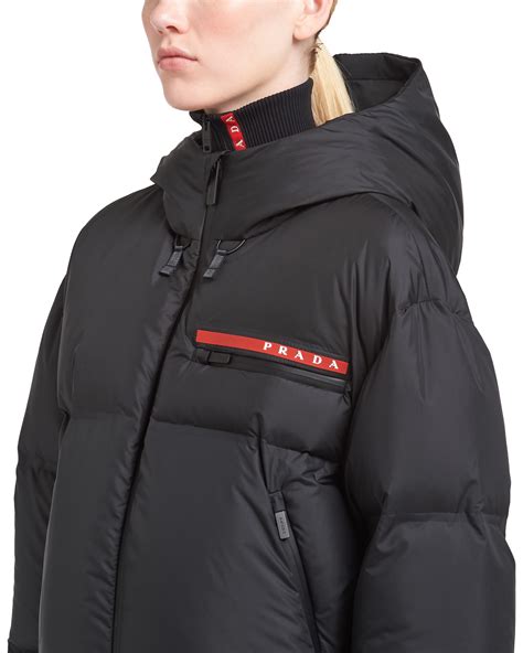 prada white puffer jacket|Prada puffer jackets women's.